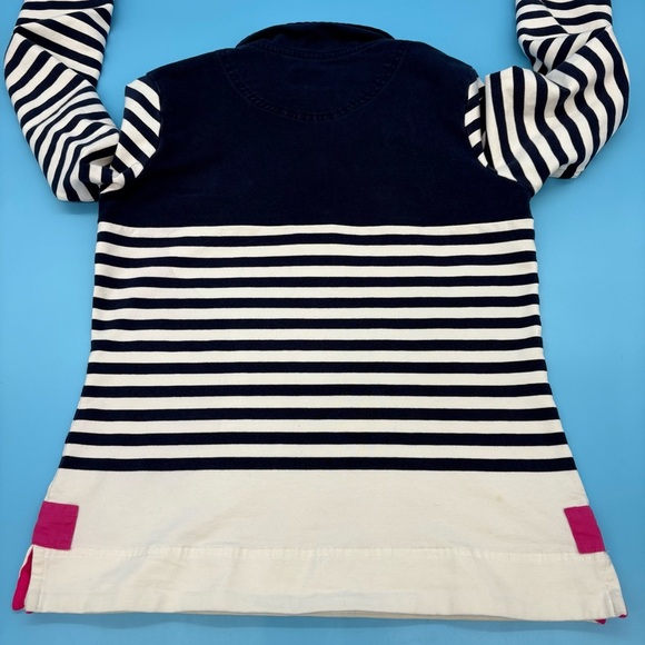Navy and White Striped Nautical Pullover Joules Cowdray Rare Size 4 - Picture 4 of 12